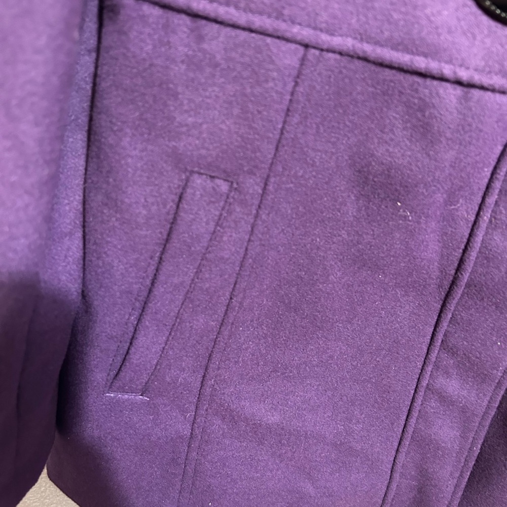 Ana purple Pea Coat size small - Picture 5 of 10